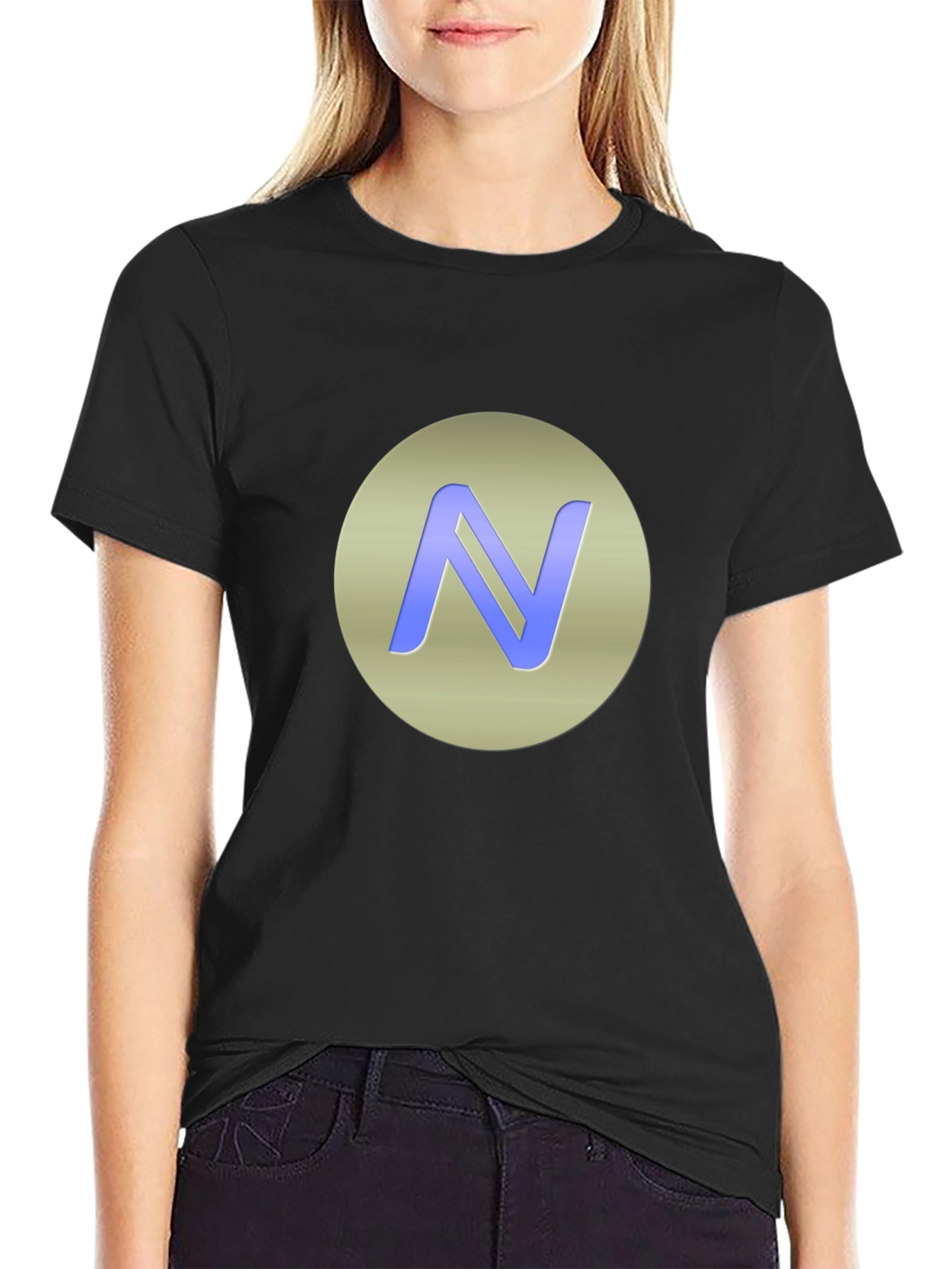 Modern N Logo Black T-Shirt