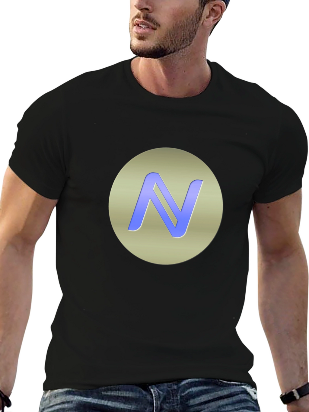 Modern N Logo Black T-Shirt