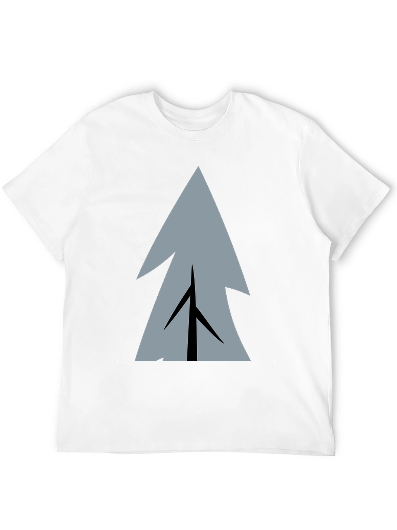 Geometric Tree Graphic Print T-Shirt