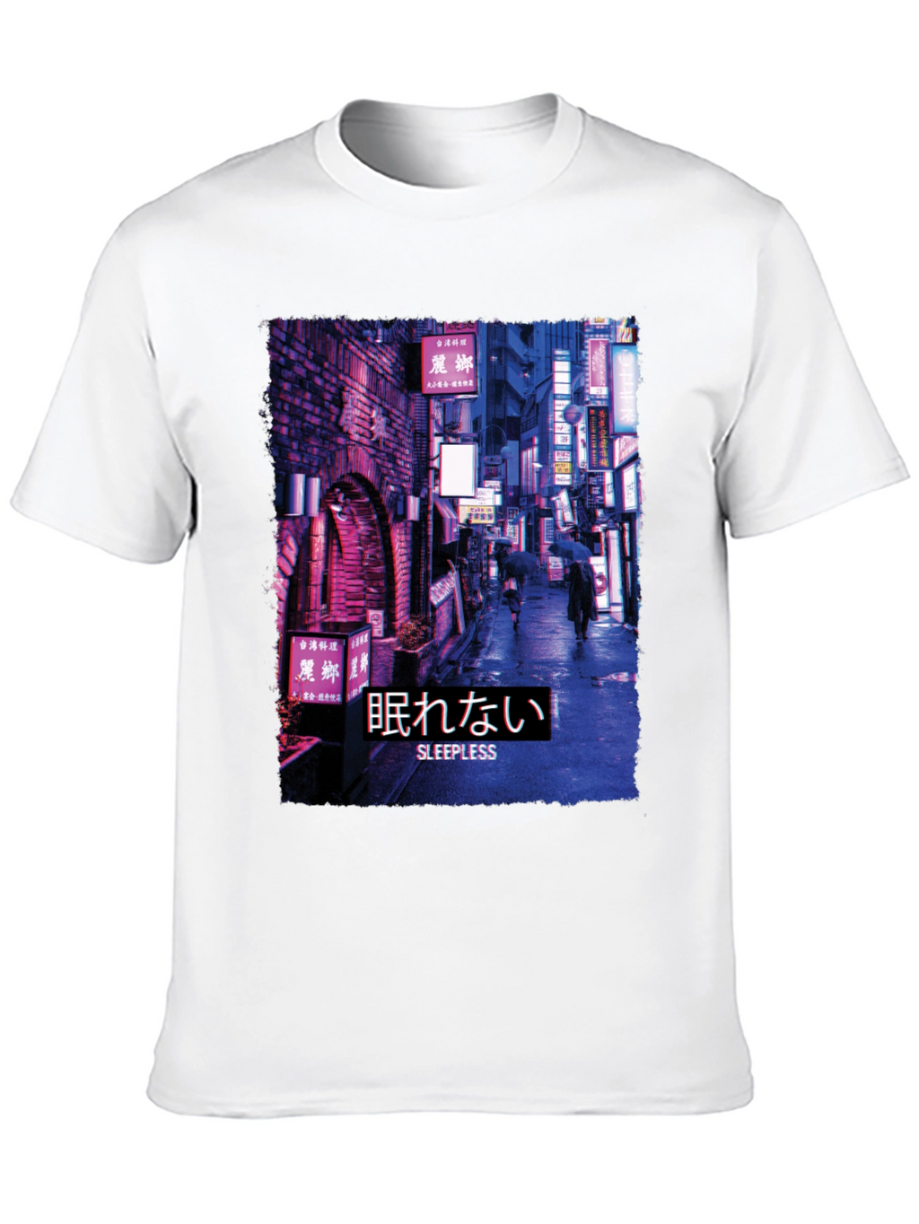 Sleepless Night Cityscape Graphic Tee