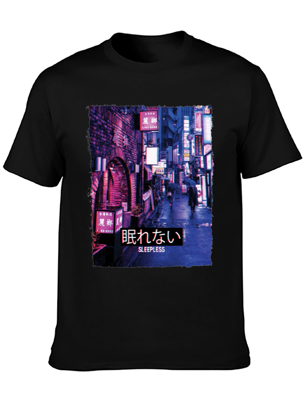 Sleepless Night Cityscape Graphic Tee