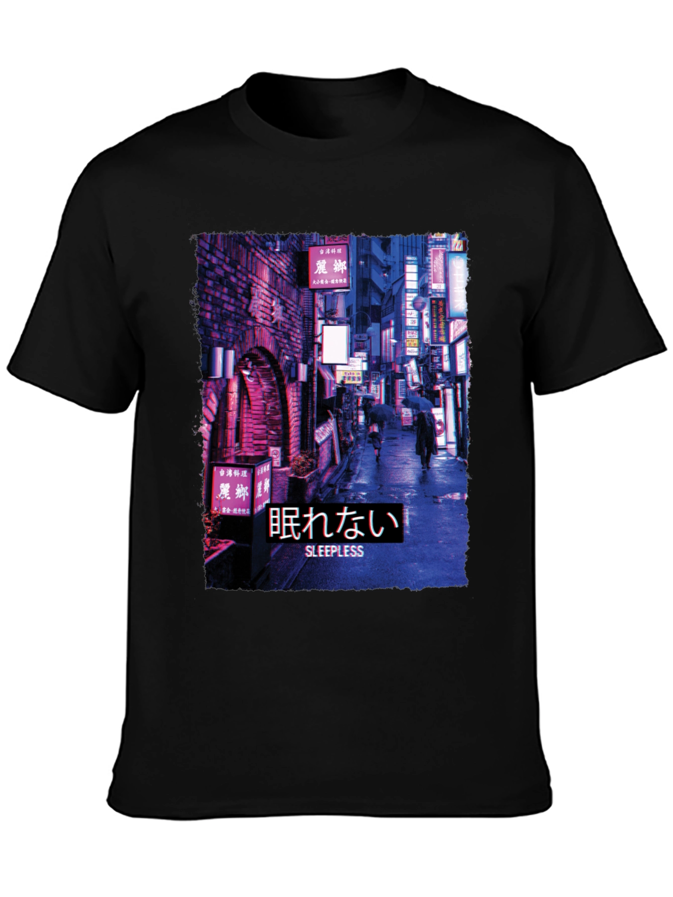 Sleepless Night Cityscape Graphic Tee
