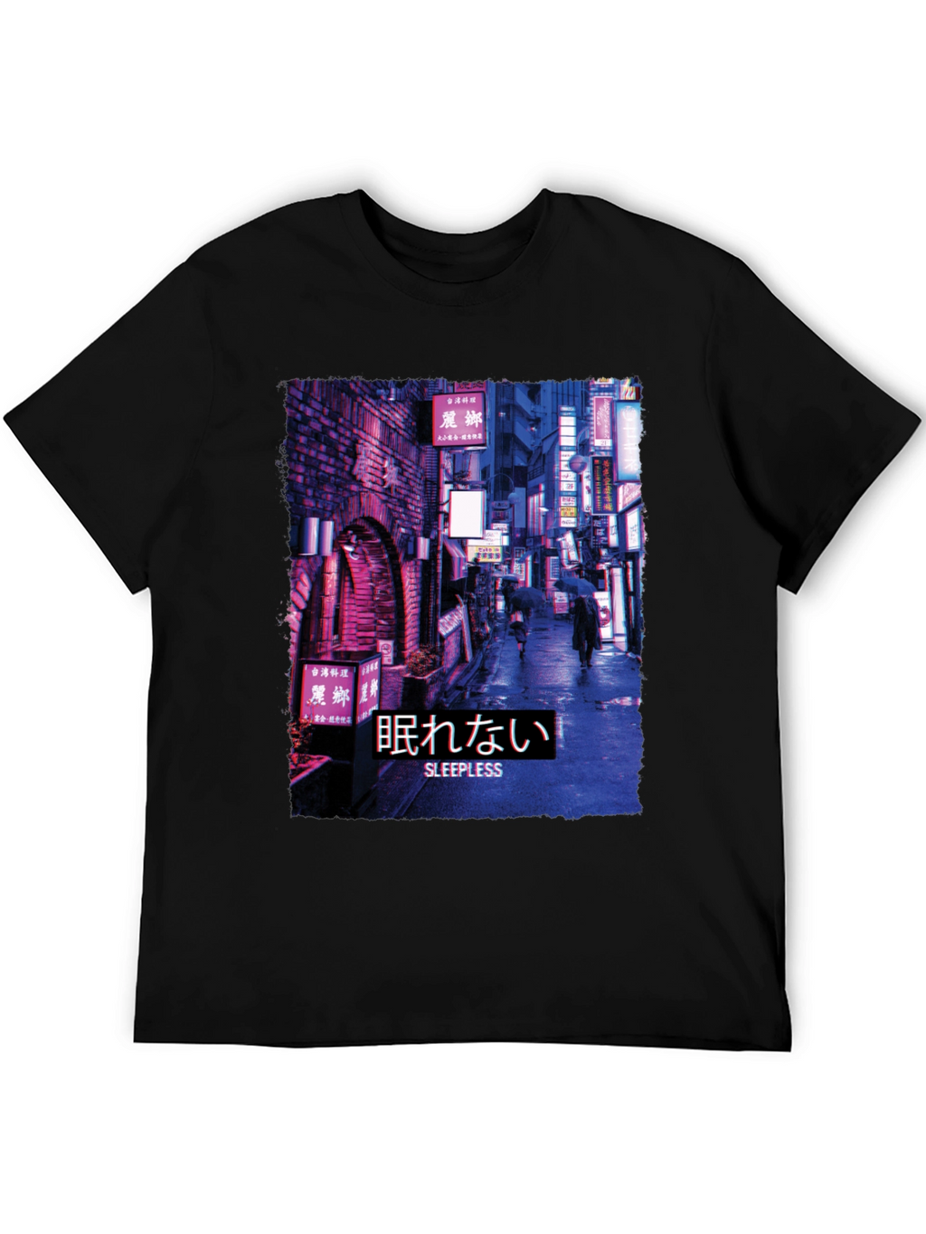 Sleepless Night Cityscape Graphic Tee