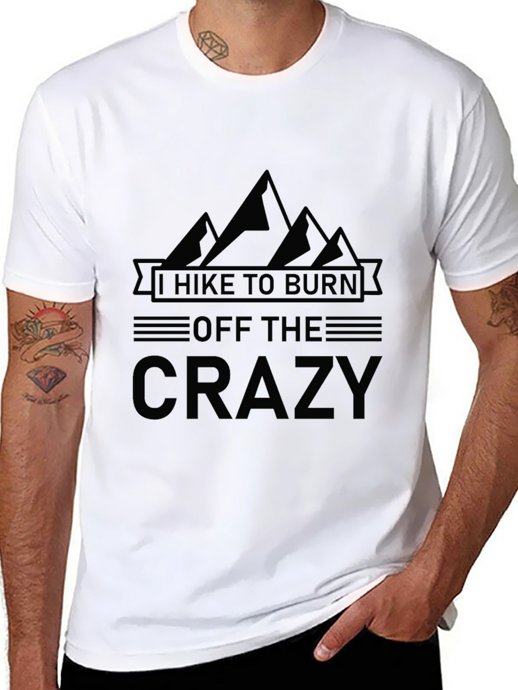 Hike to Burn Off Crazy Graphic Tee