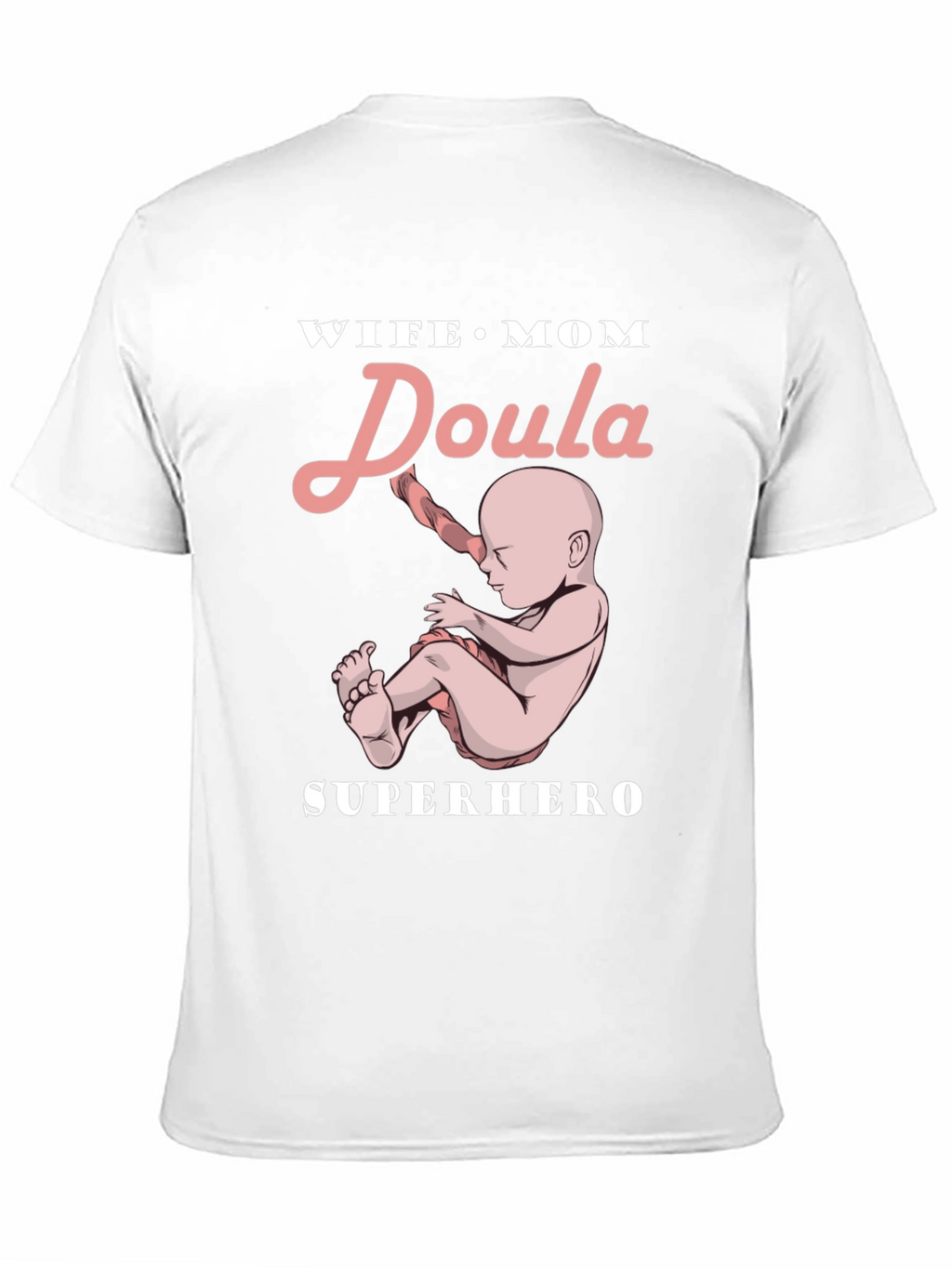 Wife Mom Doula Superhero Graphic Tee