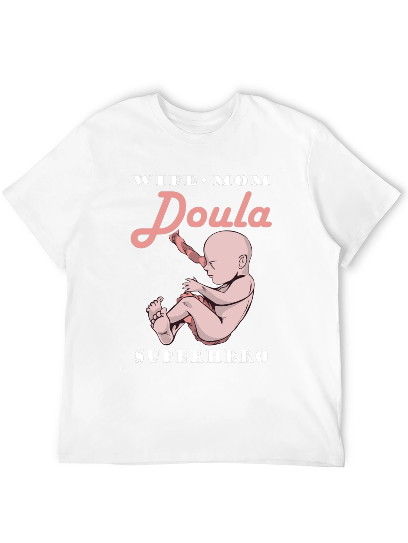 Wife Mom Doula Superhero Graphic Tee