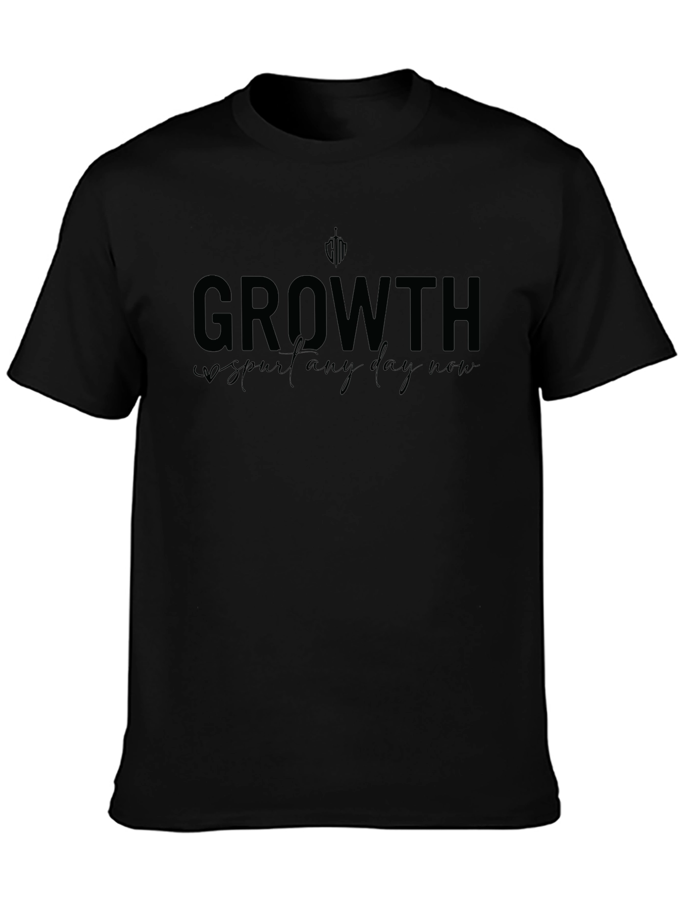 Growth Spur Any Day Now Black T-Shirt