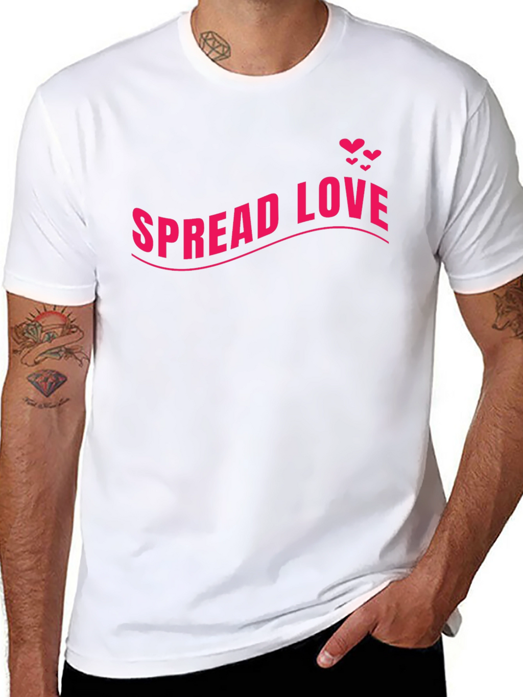 Spread Love Black T-Shirt