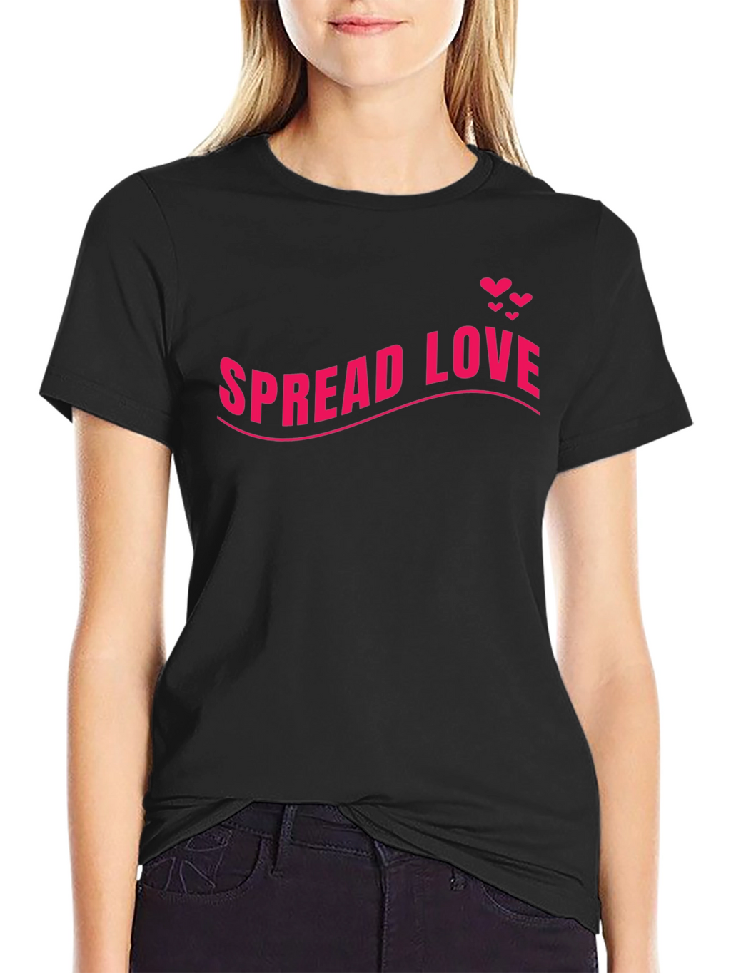 Spread Love Black T-Shirt