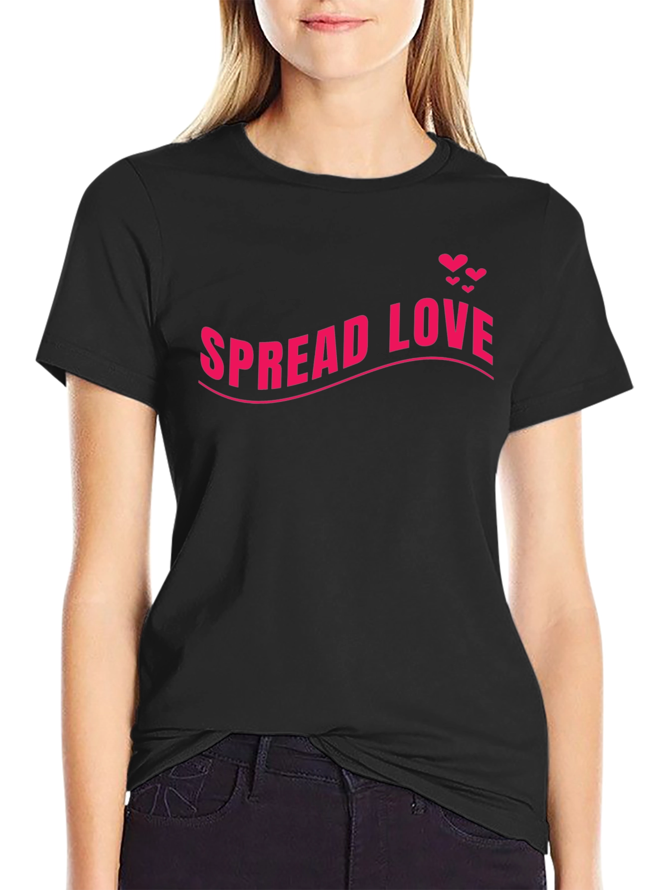 Spread Love Black T-Shirt