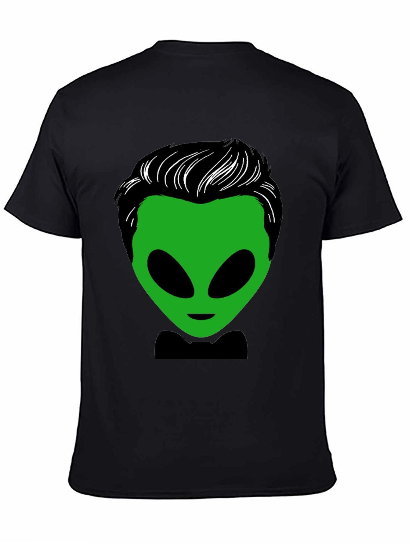 Alien with Hair T-Shirt - Unique Graphic Tee