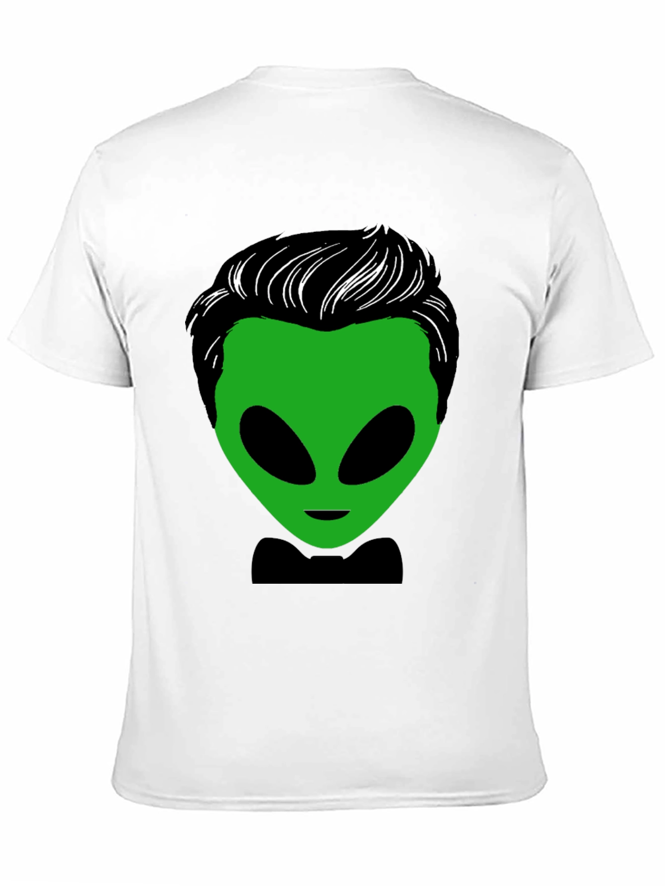 Alien with Hair T-Shirt - Unique Graphic Tee