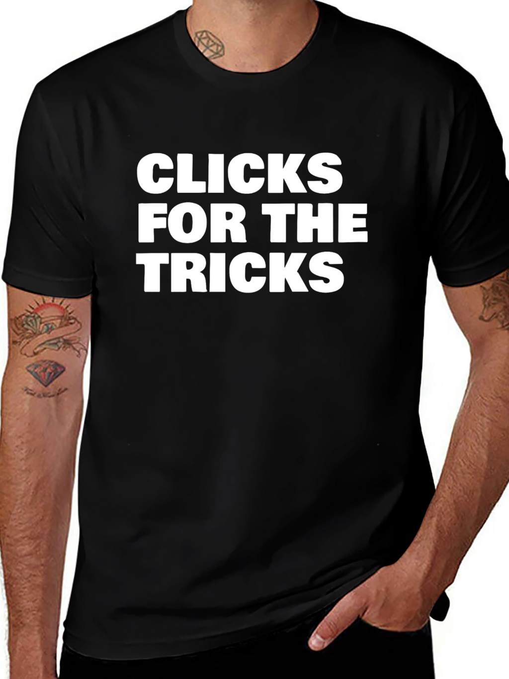 Clicks For The Tricks Graphic Tee