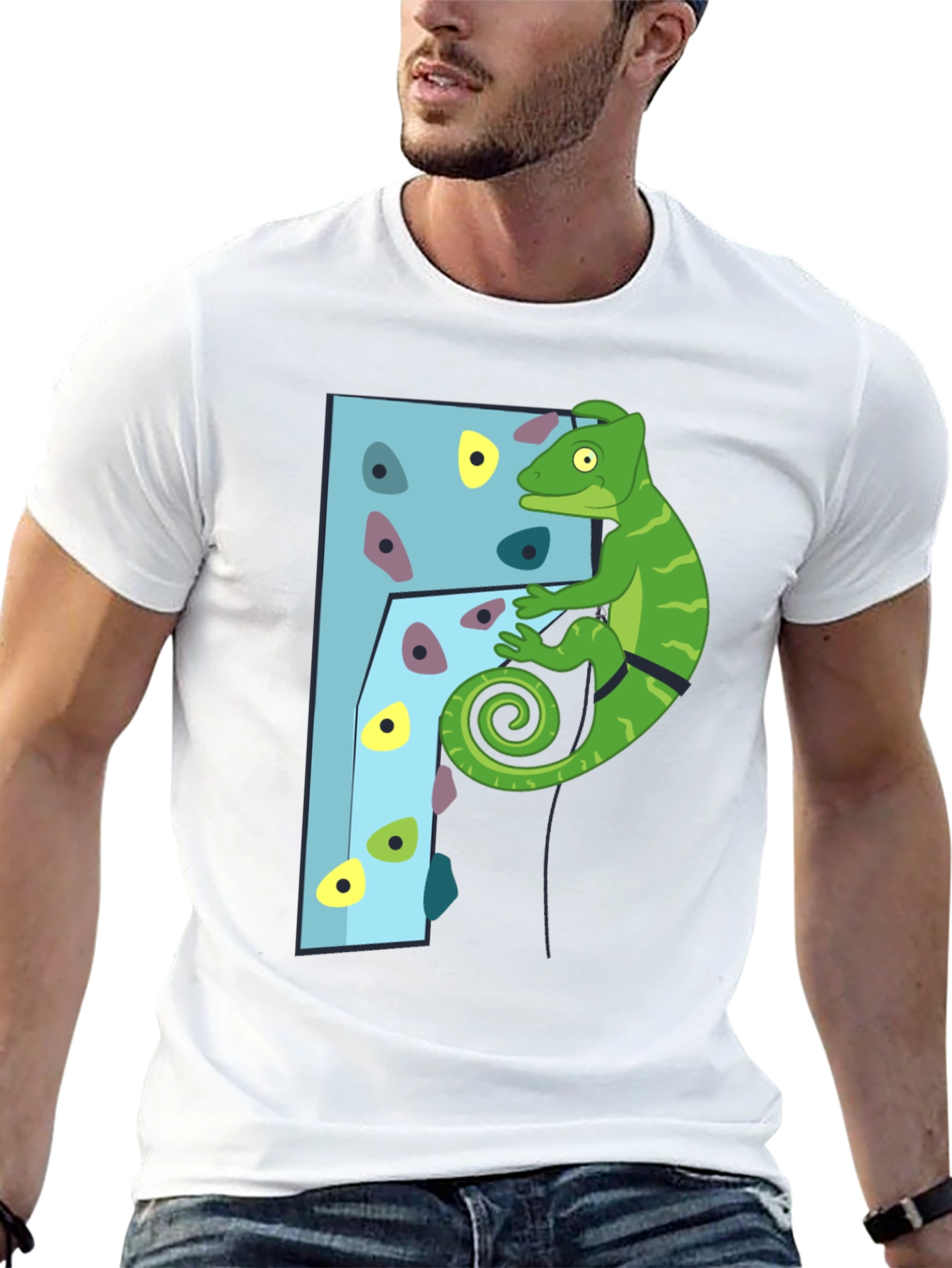 Climbing Chameleon T-Shirt - Fun Adventure Tee