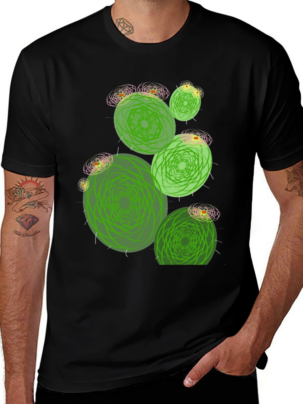 Cactus Graphic Print T-Shirt