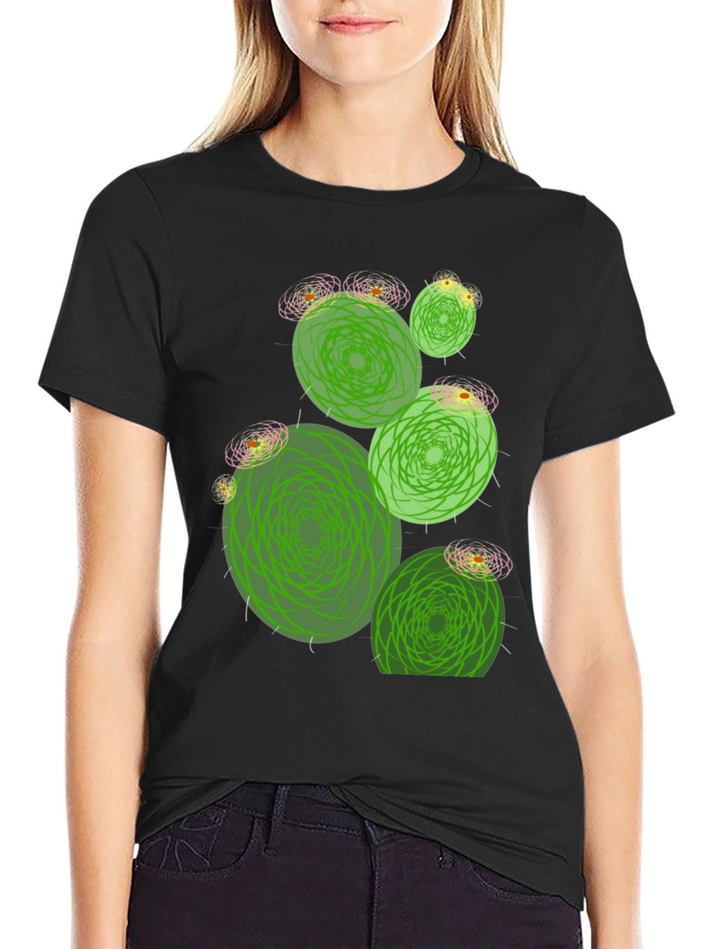 Cactus Graphic Print T-Shirt