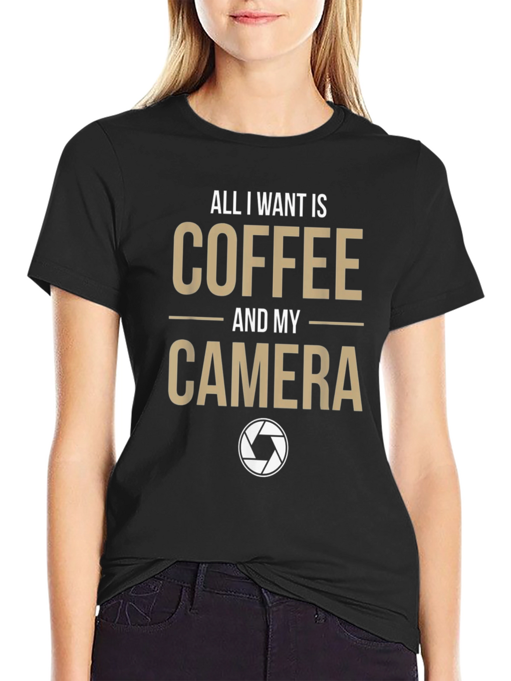Coffee & Camera Graphic T-Shirt - Photography Lover Tee