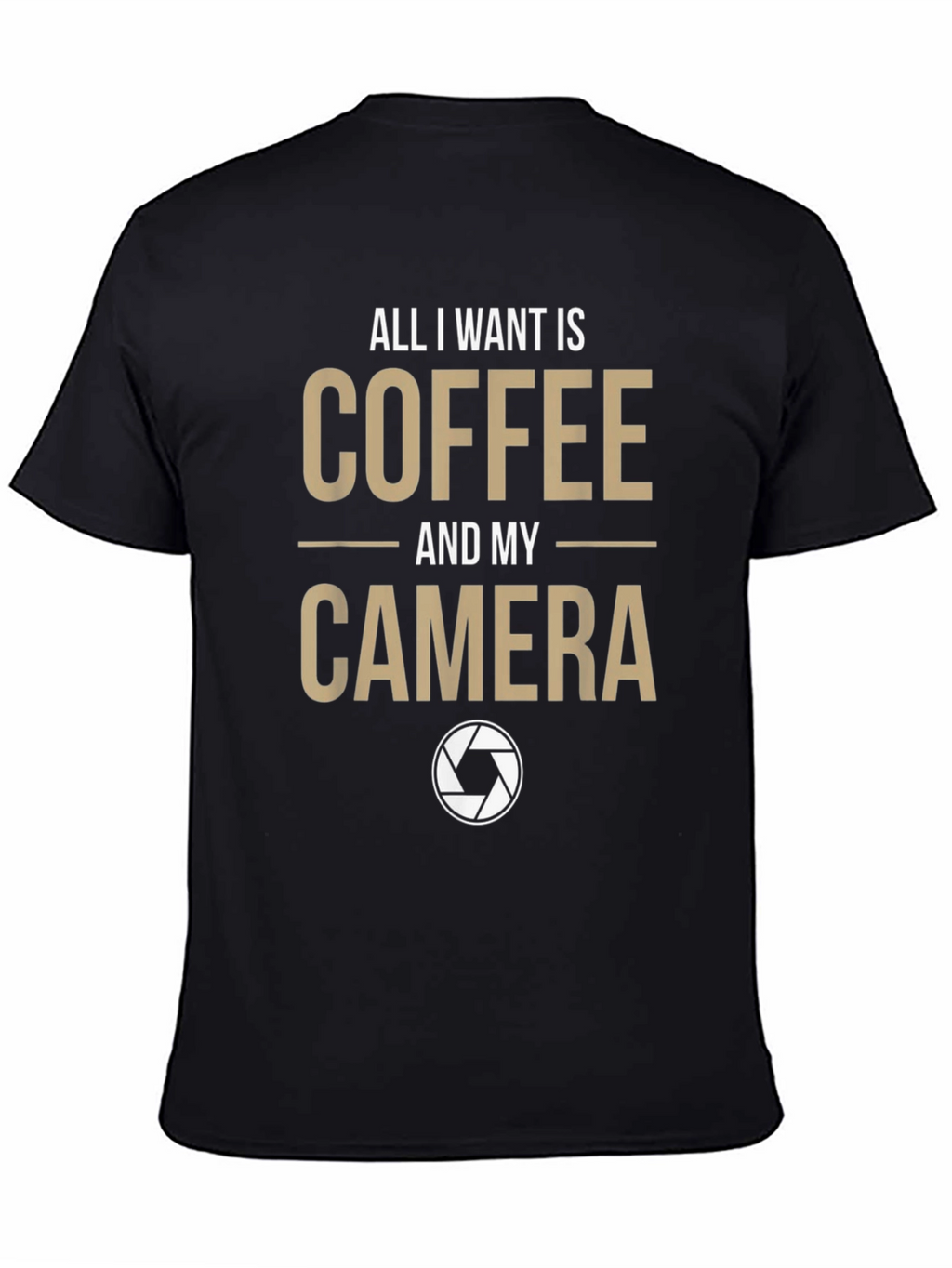Coffee & Camera Graphic T-Shirt - Photography Lover Tee