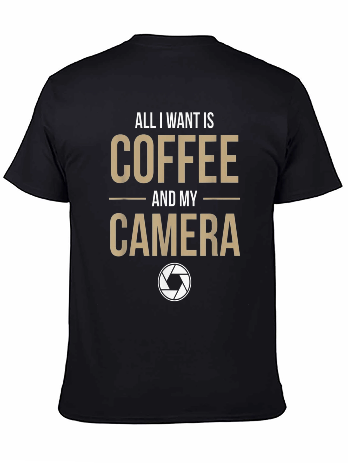Coffee & Camera Graphic T-Shirt - Photography Lover Tee
