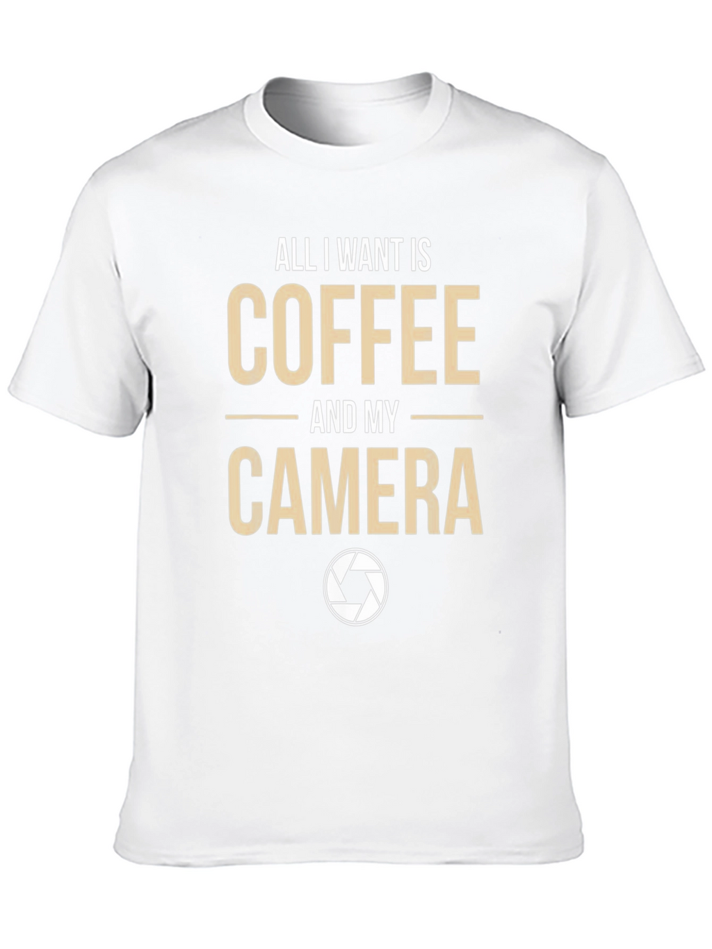 Coffee & Camera Graphic T-Shirt - Photography Lover Tee