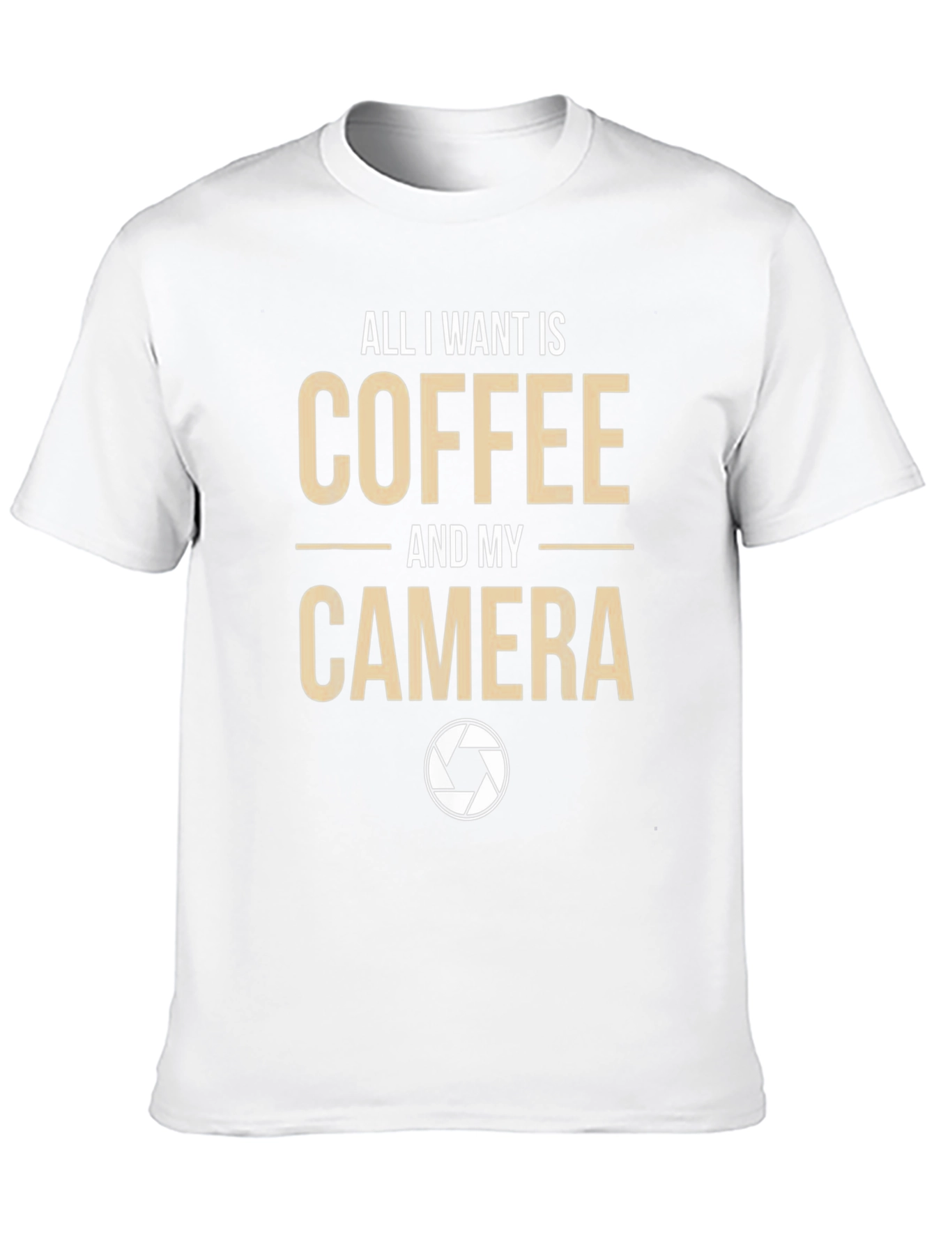 Coffee & Camera Graphic T-Shirt - Photography Lover Tee