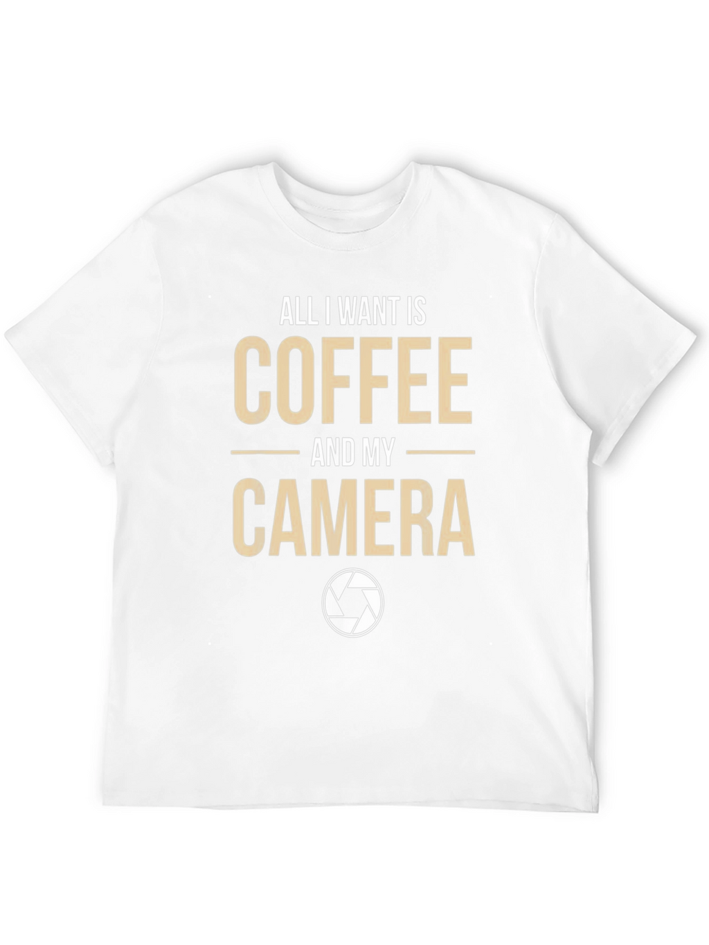 Coffee & Camera Graphic T-Shirt - Photography Lover Tee