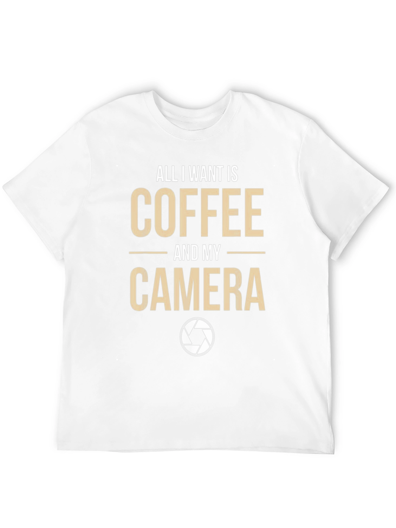 Coffee & Camera Graphic T-Shirt - Photography Lover Tee