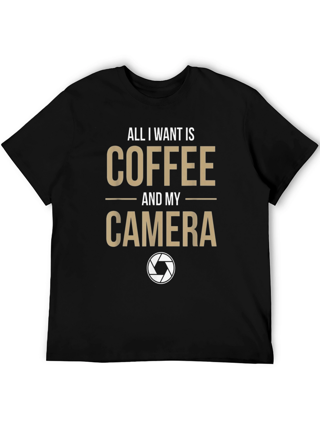 Coffee & Camera Graphic T-Shirt - Photography Lover Tee
