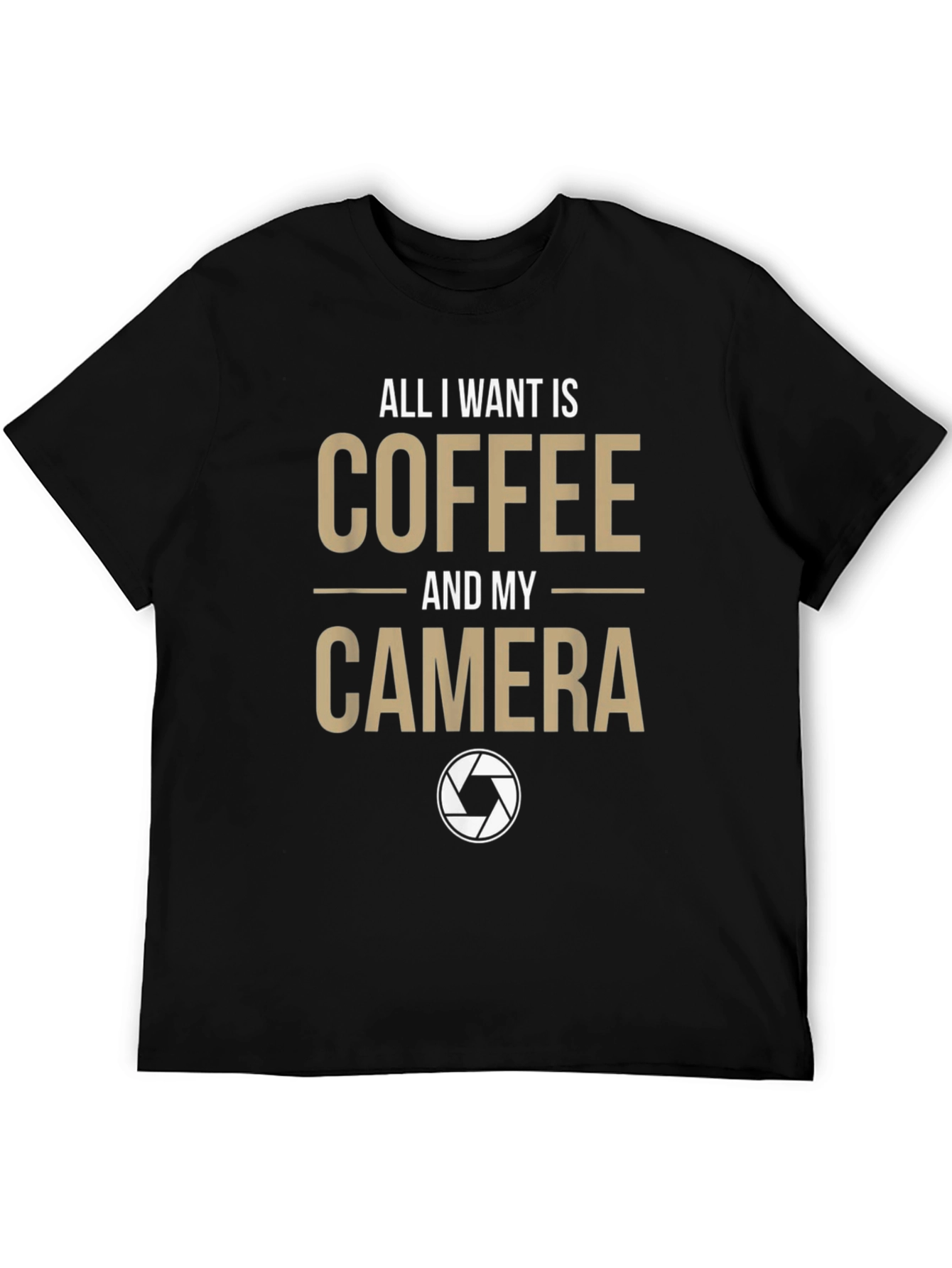 Coffee & Camera Graphic T-Shirt - Photography Lover Tee