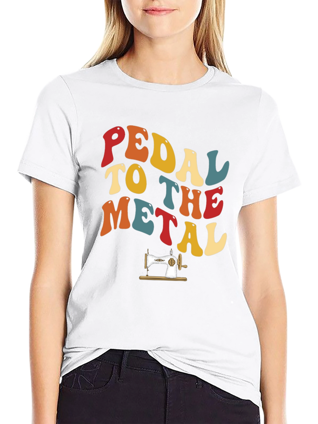 Pedal to the Metal Retro Sewing T-Shirt