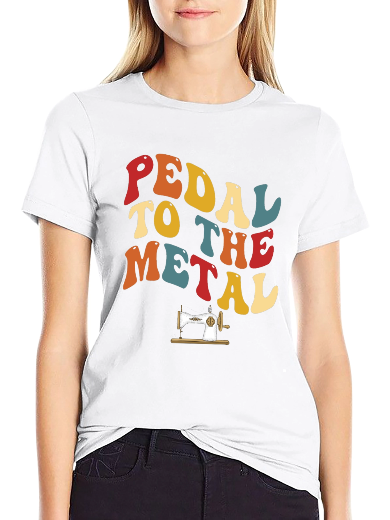 Pedal to the Metal Retro Sewing T-Shirt