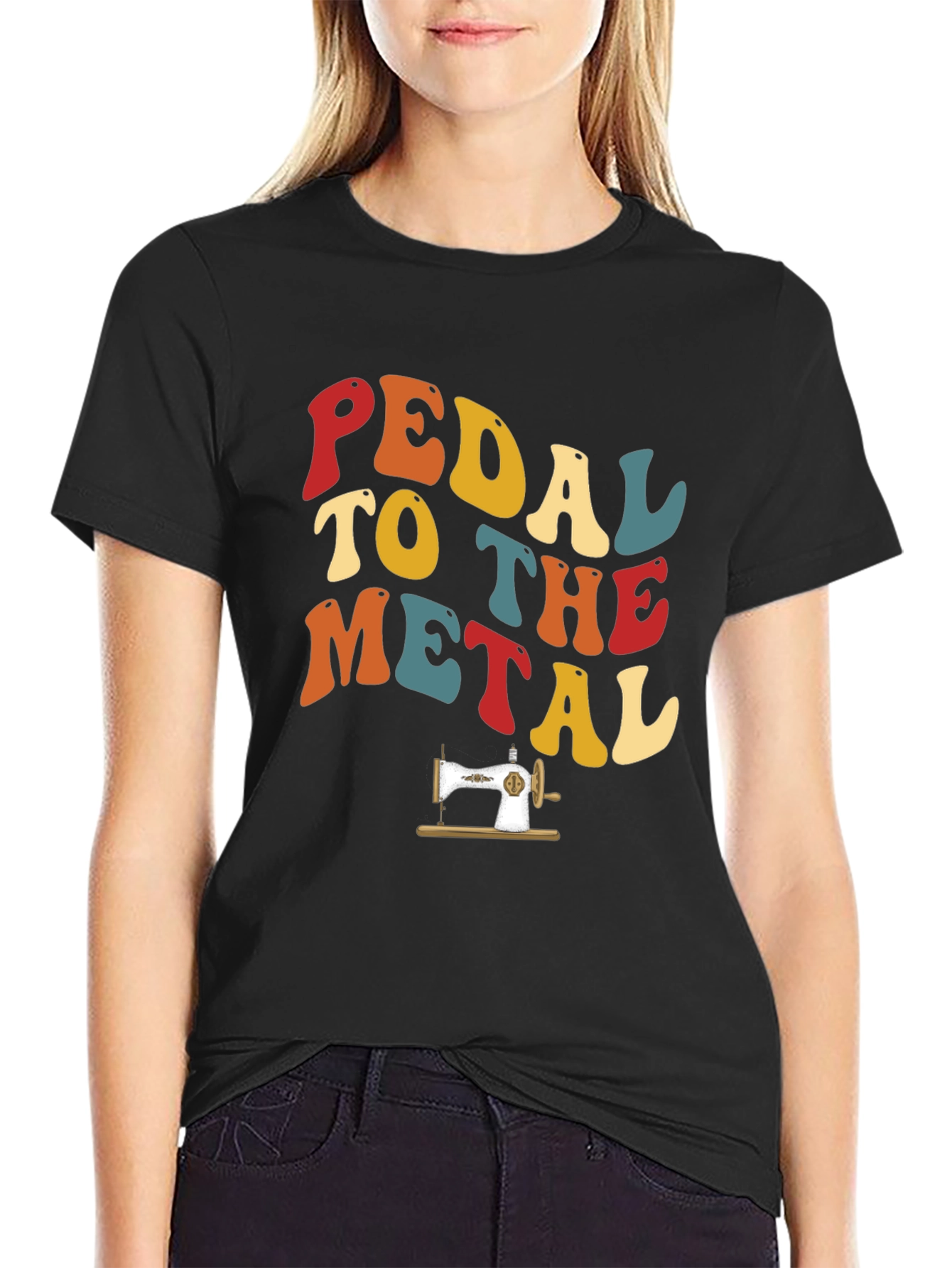 Pedal to the Metal Retro Sewing T-Shirt