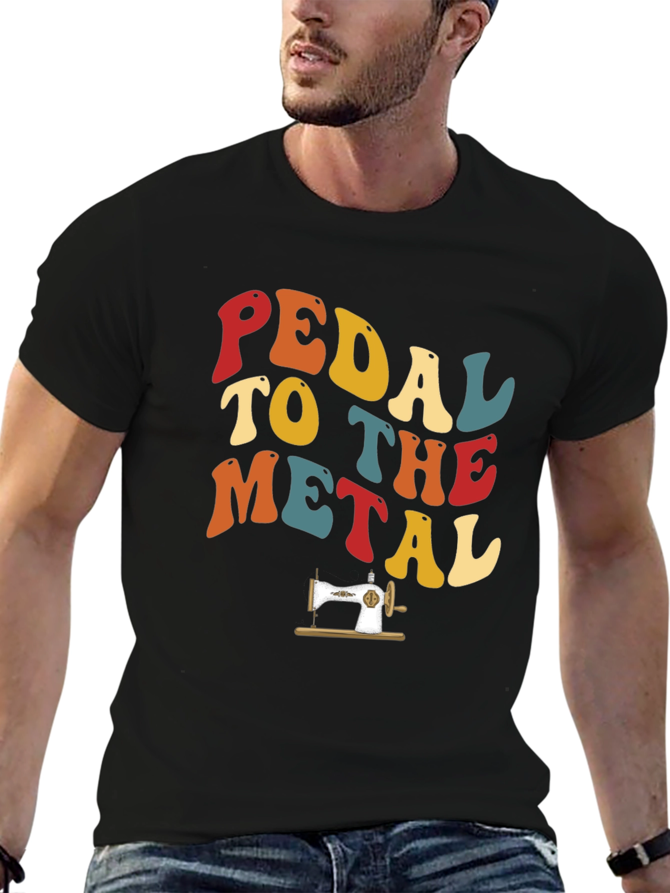 Pedal to the Metal Retro Sewing T-Shirt