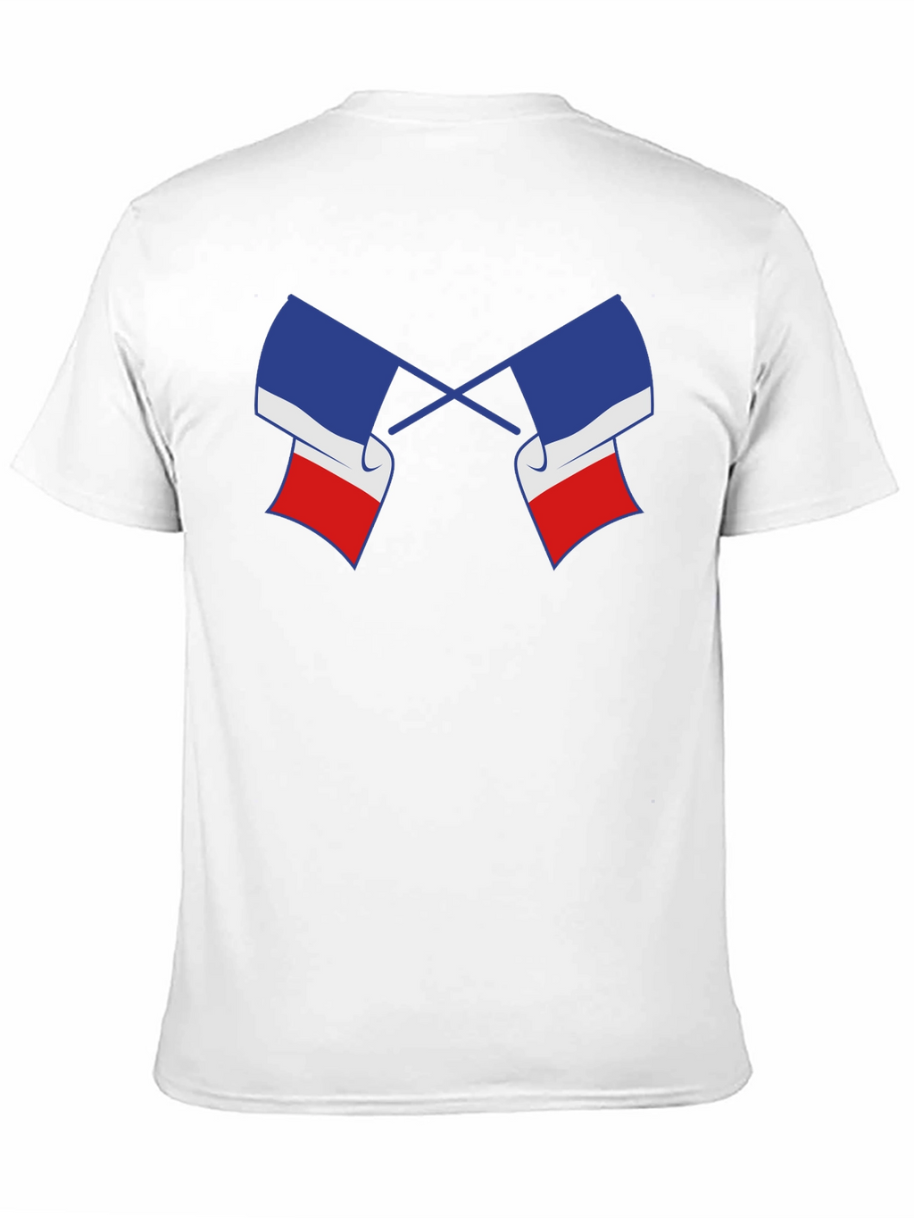 Crossed French Flag Graphic Tee