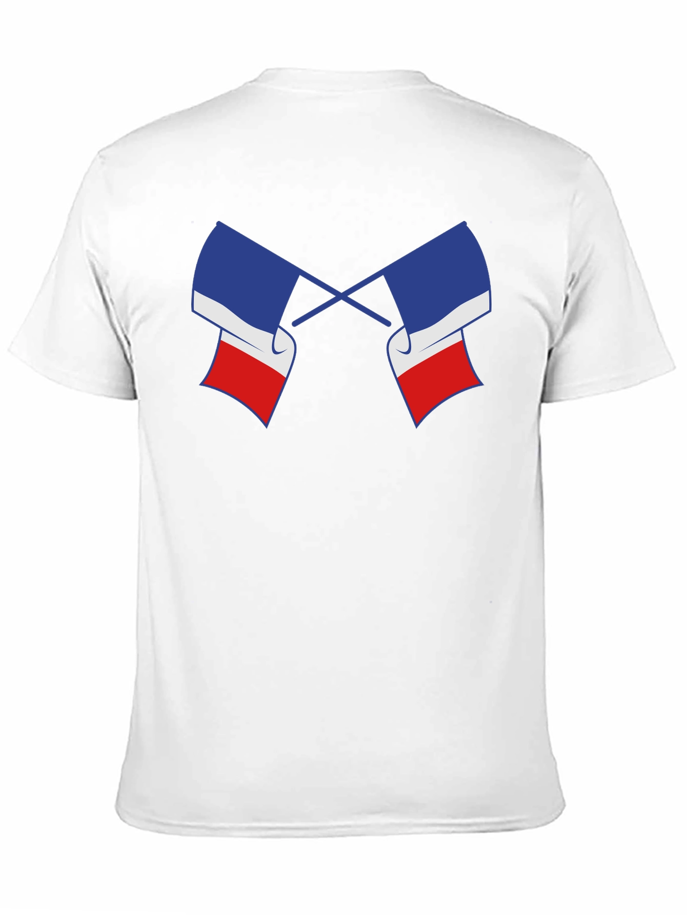 Crossed French Flag Graphic Tee