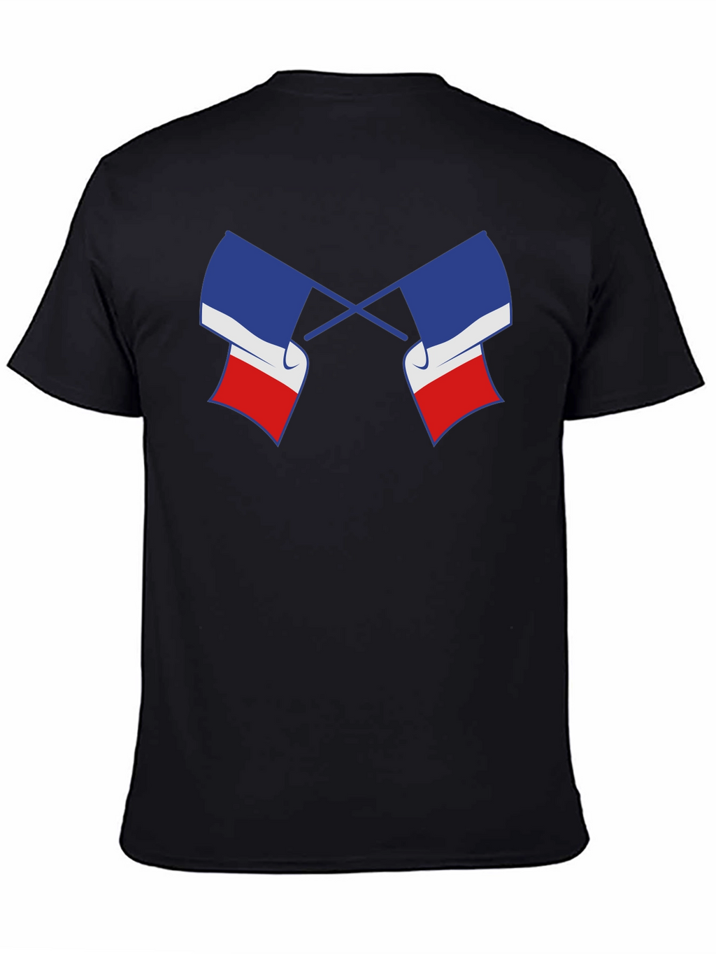 Crossed French Flag Graphic Tee