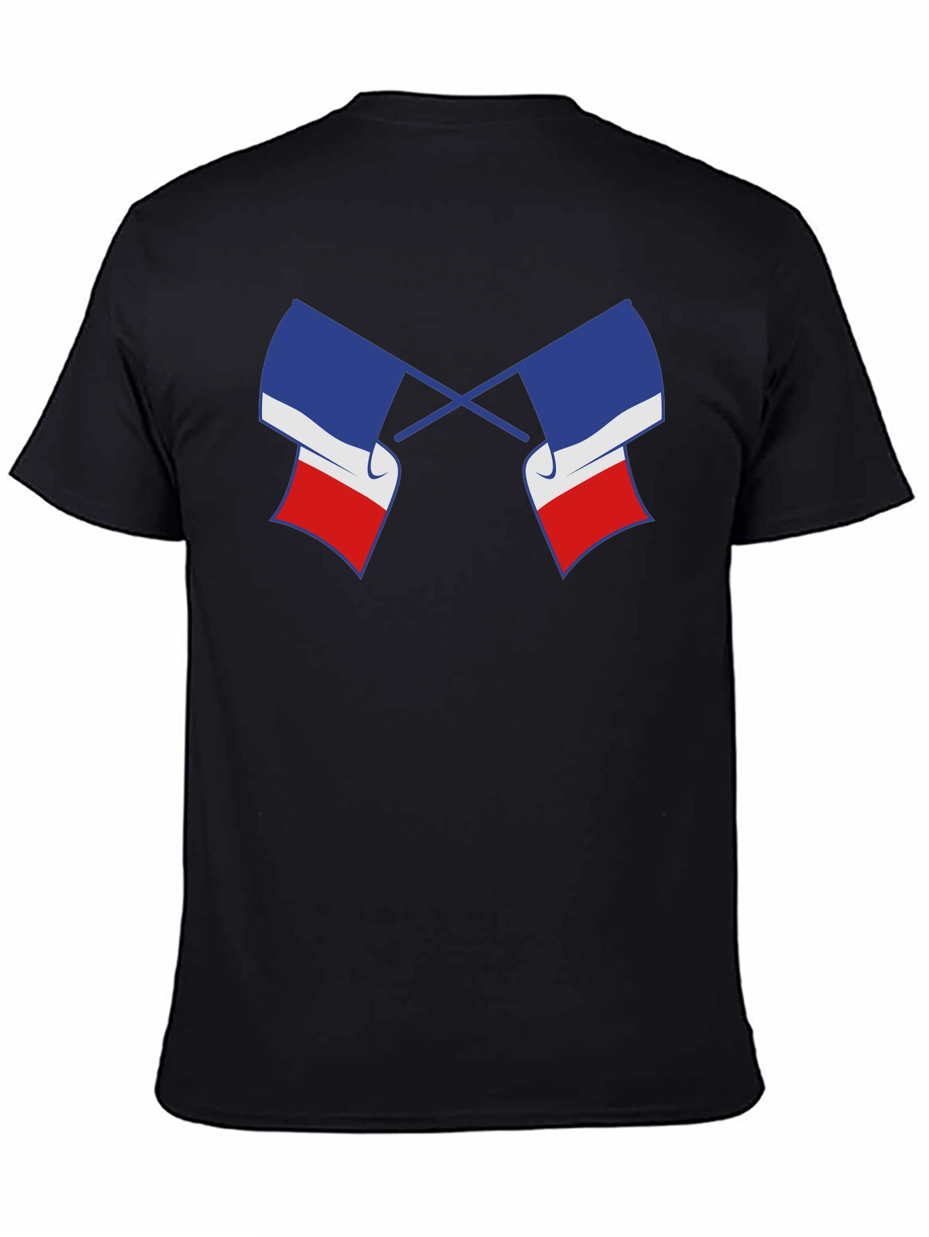 Crossed French Flag Graphic Tee