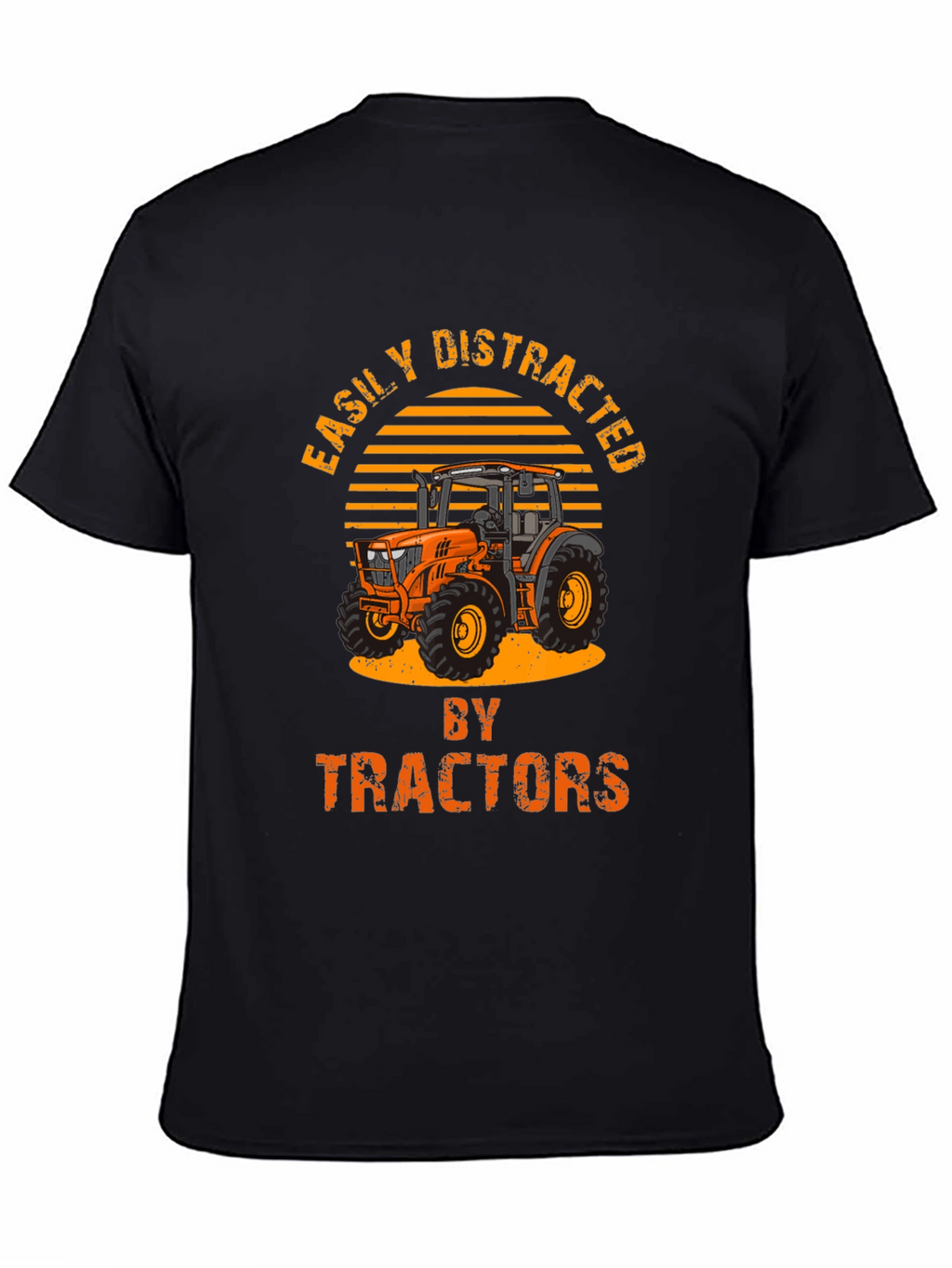 Easily Distracted By Tractors Mens T-shirt
