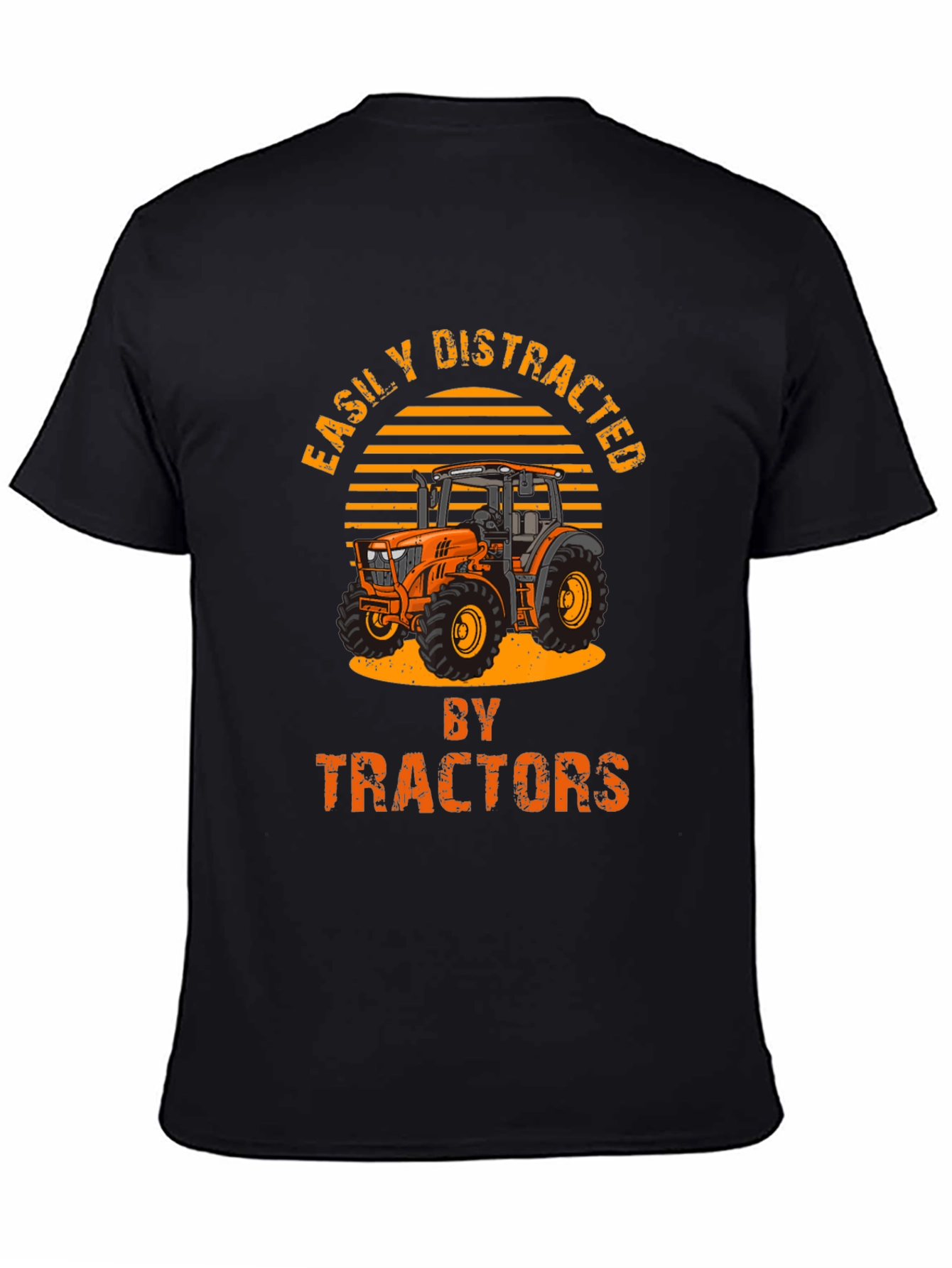 Easily Distracted By Tractors Mens T-shirt