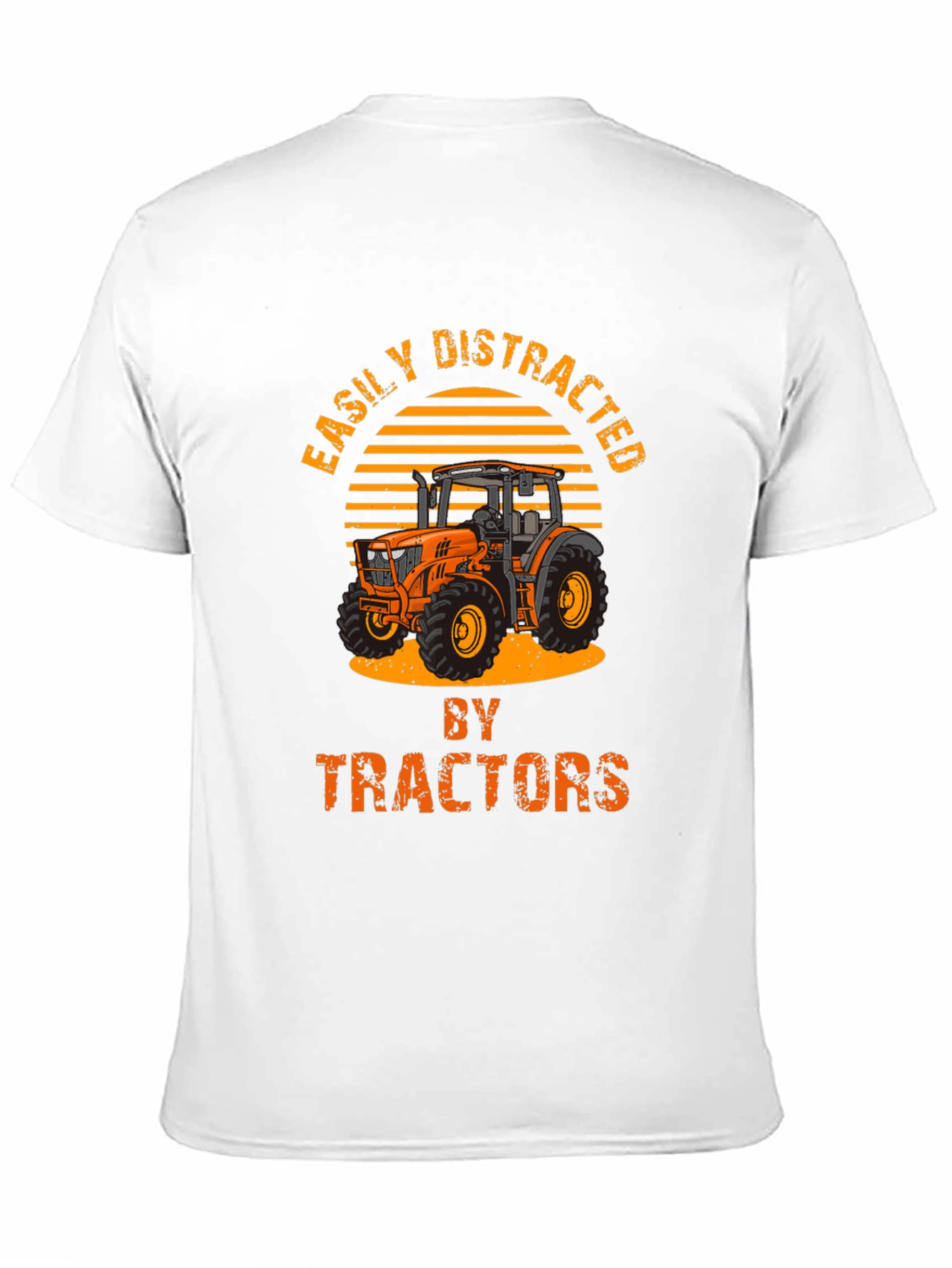 Easily Distracted By Tractors Mens T-shirt