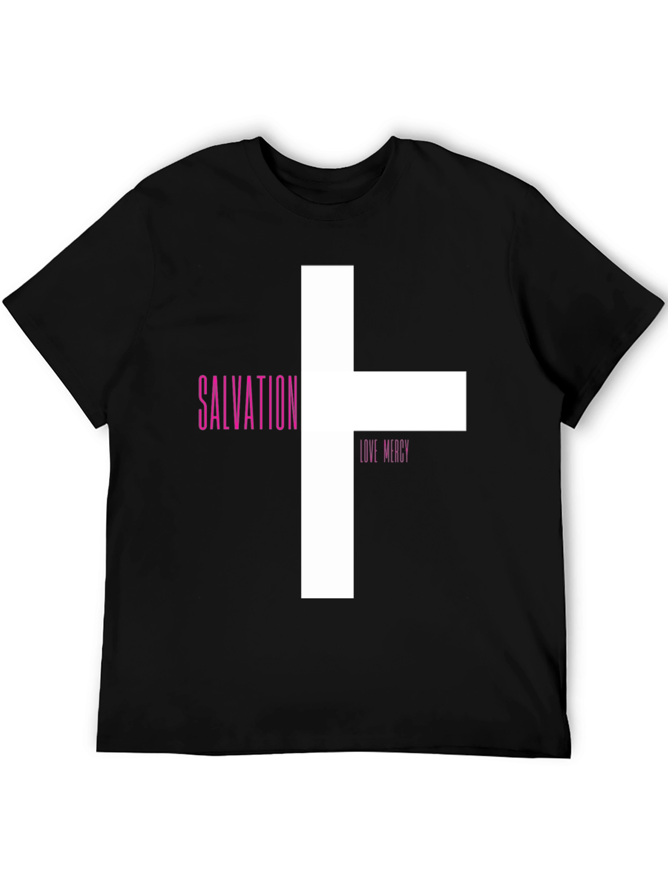 Salvation Love Mercy Graphic Tee - Black