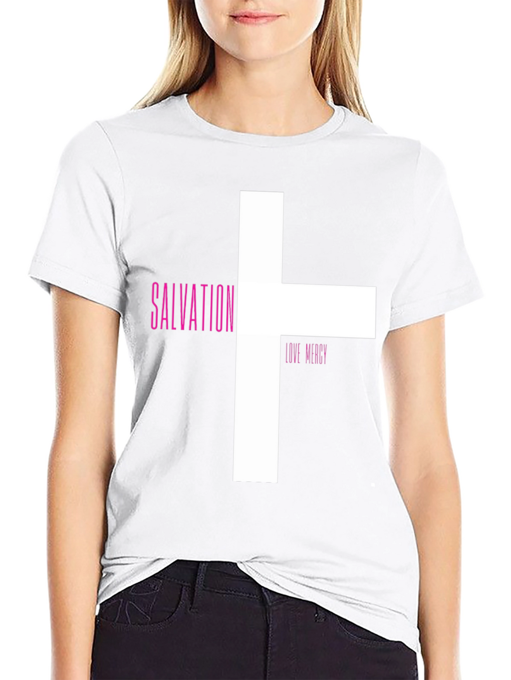 Salvation Love Mercy Graphic Tee - Black