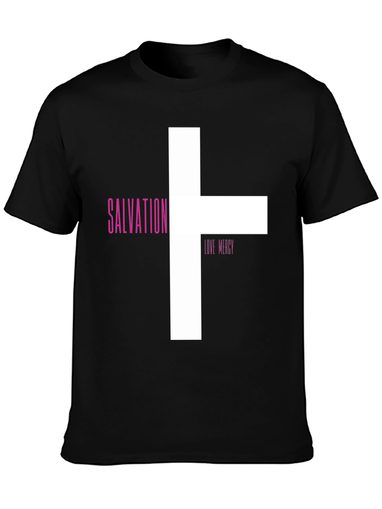 Salvation Love Mercy Graphic Tee - Black