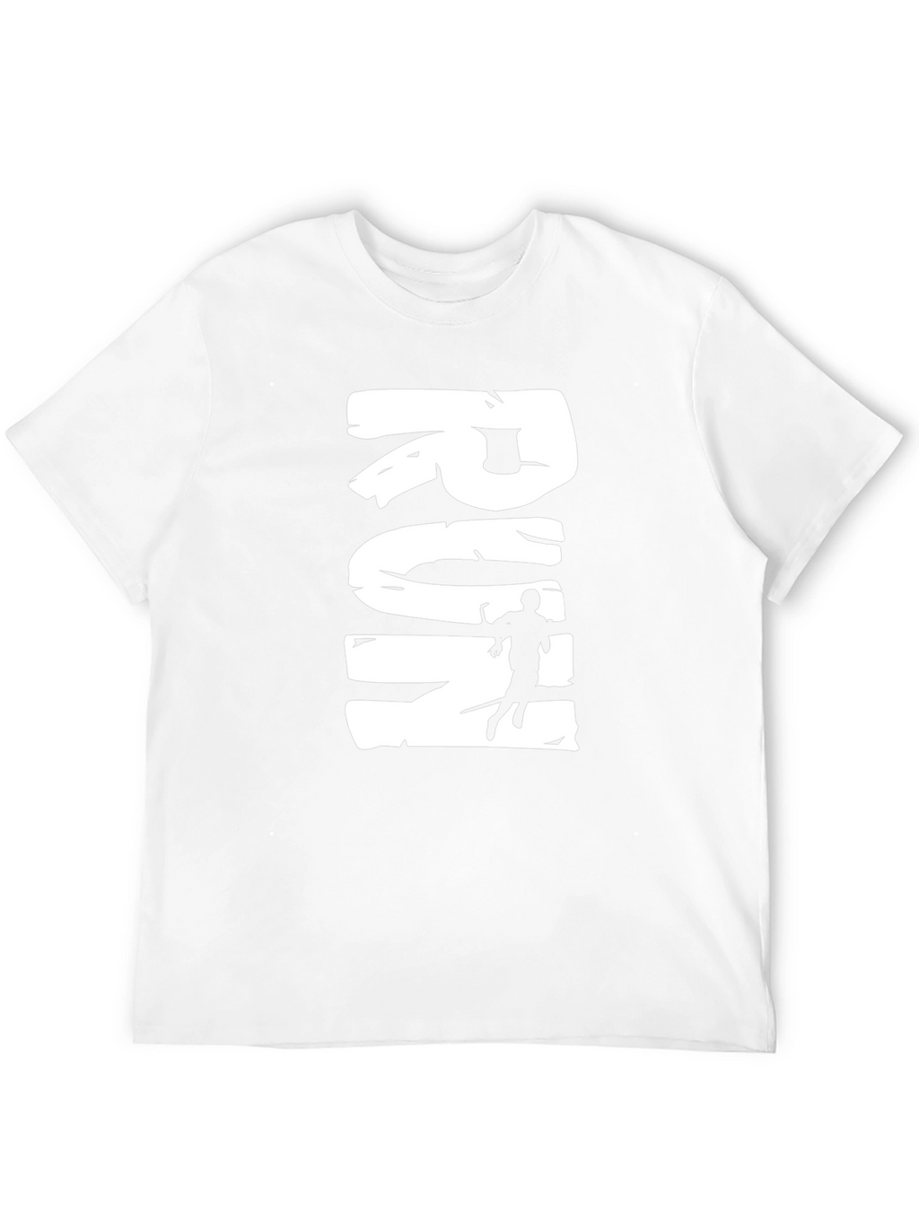 Run Graphic Tee - Black Cotton Casual T-Shirt