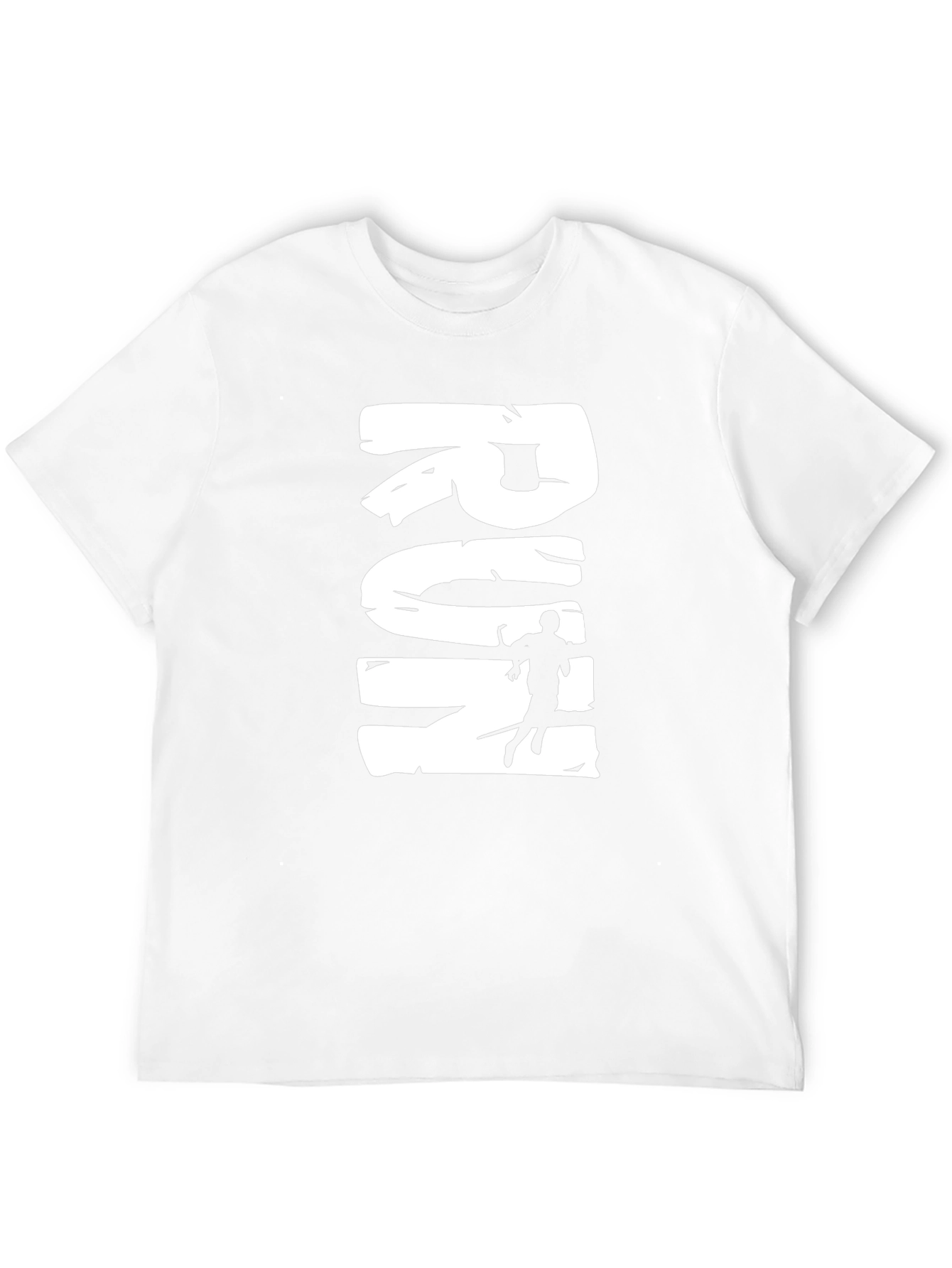 Run Graphic Tee - Black Cotton Casual T-Shirt