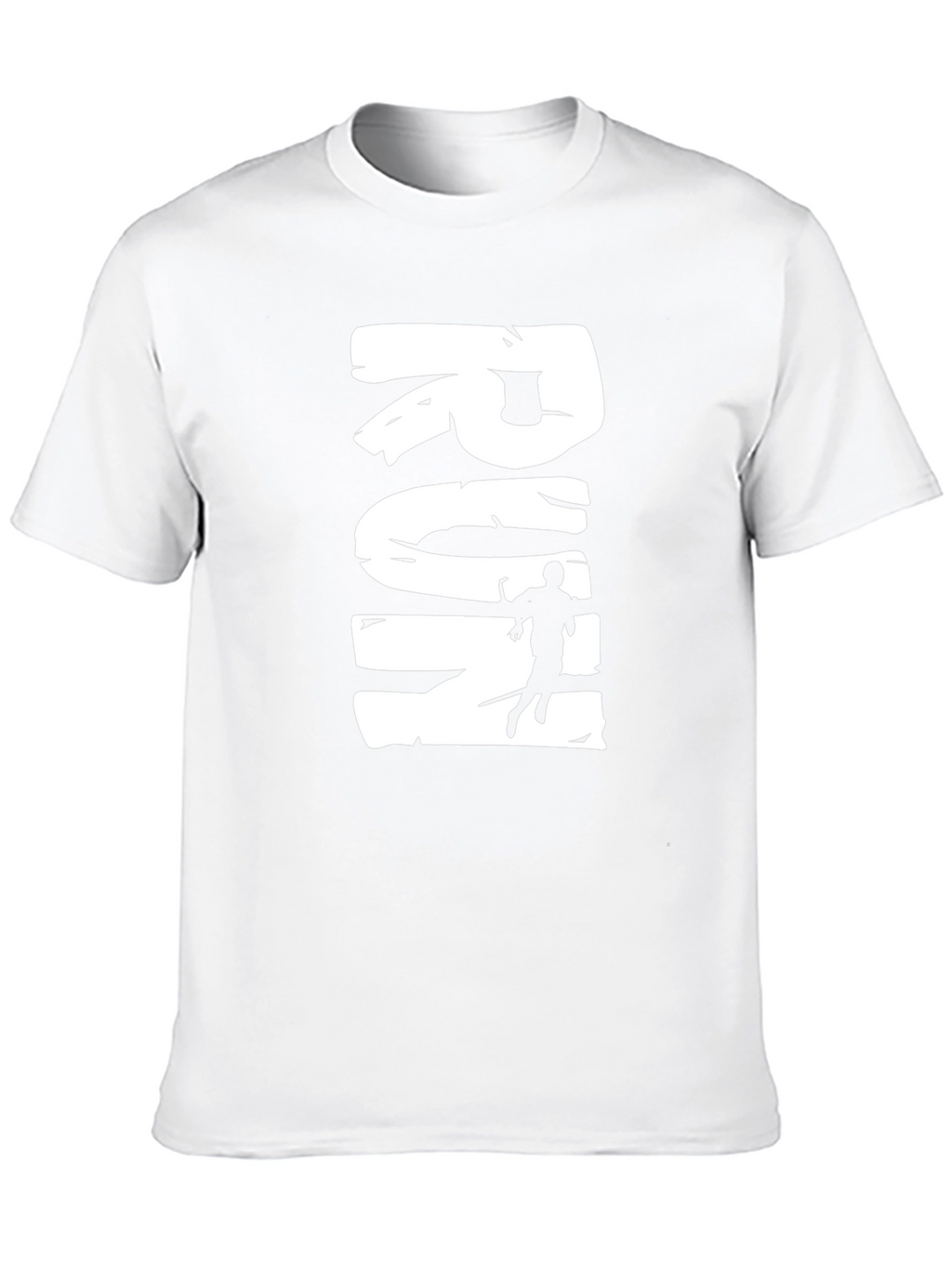 Run Graphic Tee - Black Cotton Casual T-Shirt