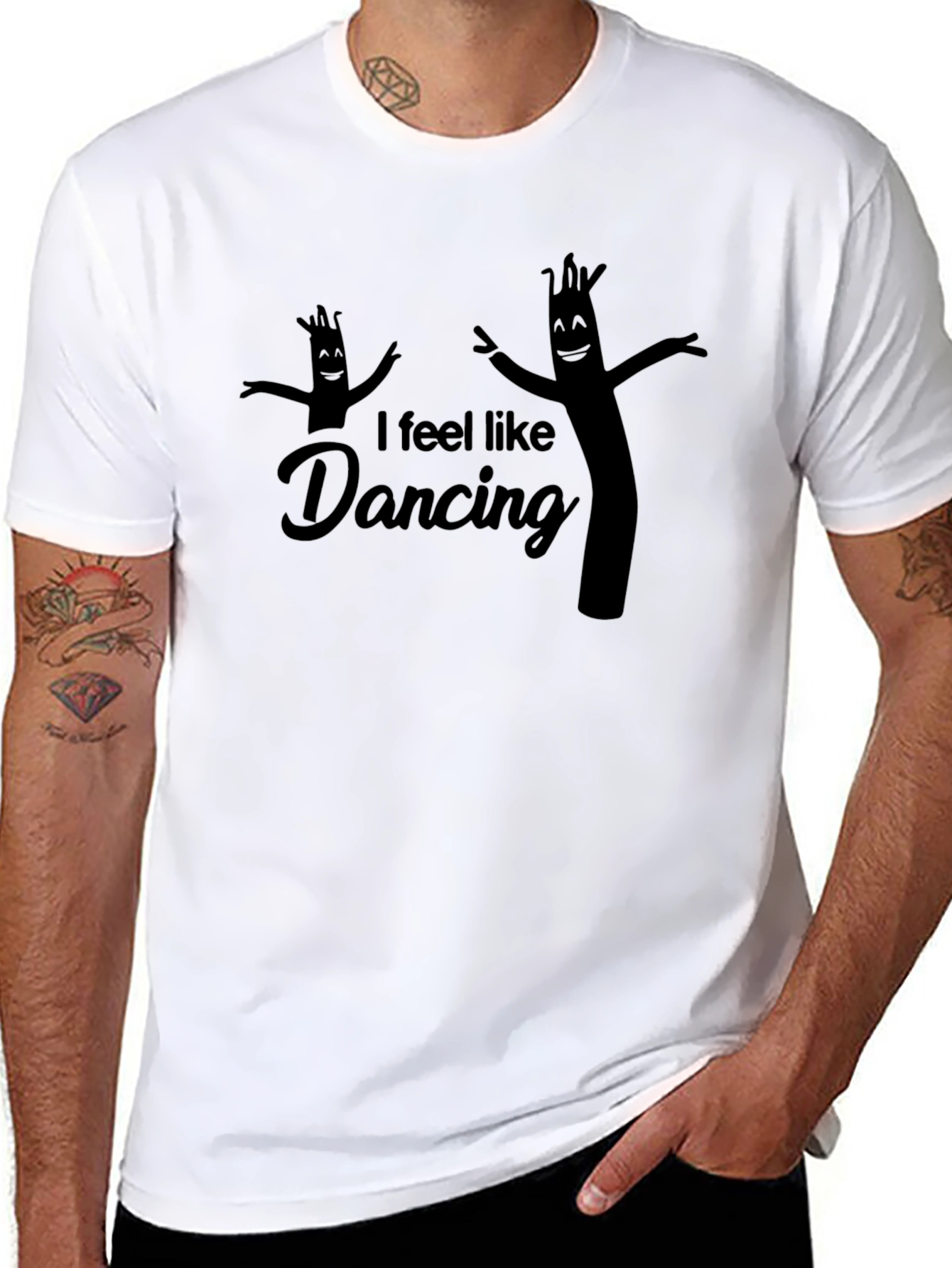 I Feel Like Dancing Inflatable Tube Men T-Shirt