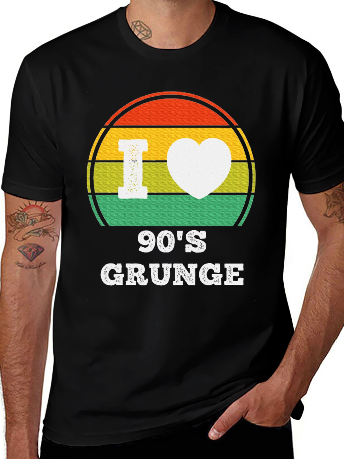 I Heart 90s Grunge T-Shirt - Retro Style