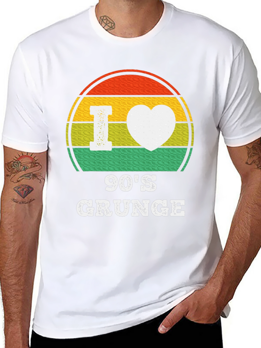 I Heart 90s Grunge T-Shirt - Retro Style