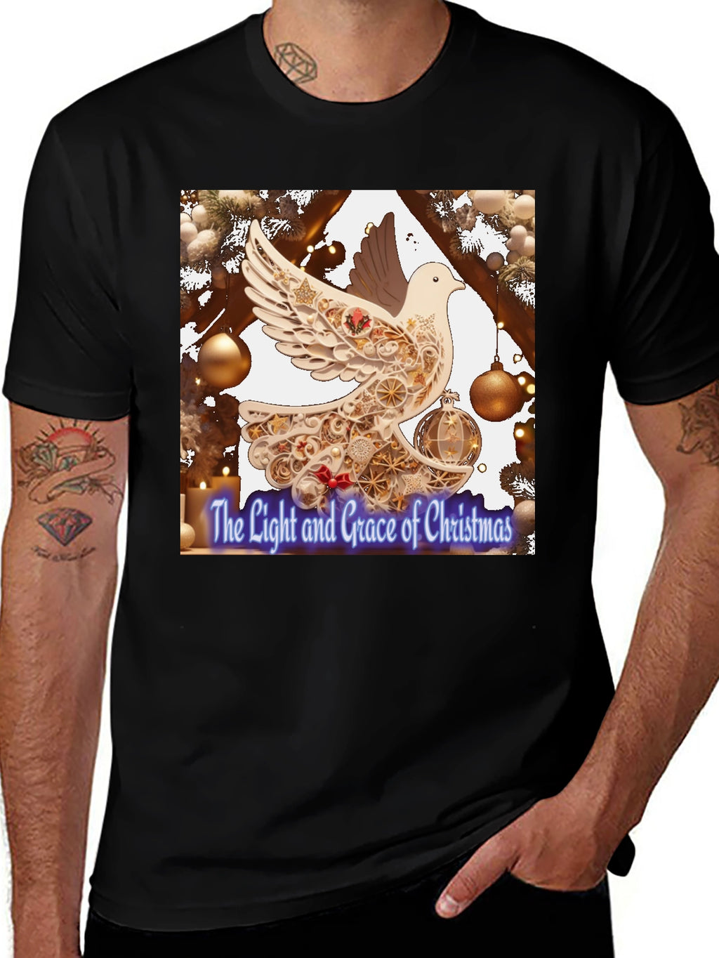 Grace of Christmas Dove Graphic Tee
